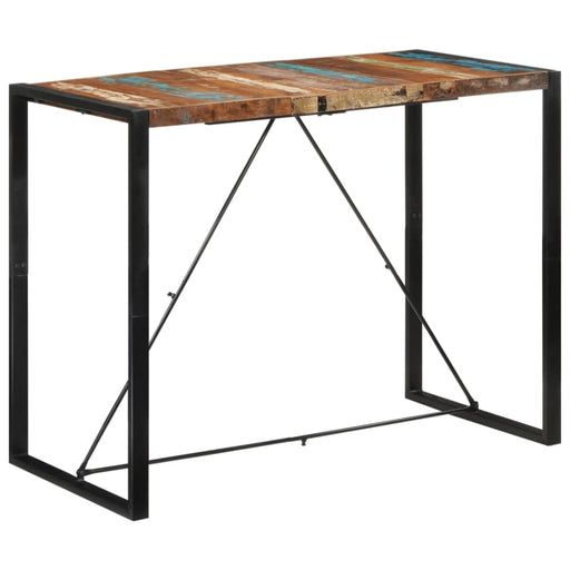 Bar Table 140x70x110 Cm Solid Wood Reclaimed Tpoiok