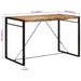 Bar Table 175x90x110 Cm Solid Rough Wood Mango Tpoixb