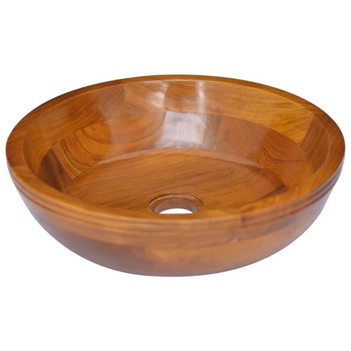 Basin Solid Teak Wood φ40x10 Cm Txlolb