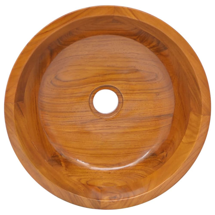 Basin Solid Teak Wood φ40x10 Cm Txlolb