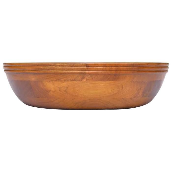 Basin Solid Teak Wood φ40x10 Cm Txlolb