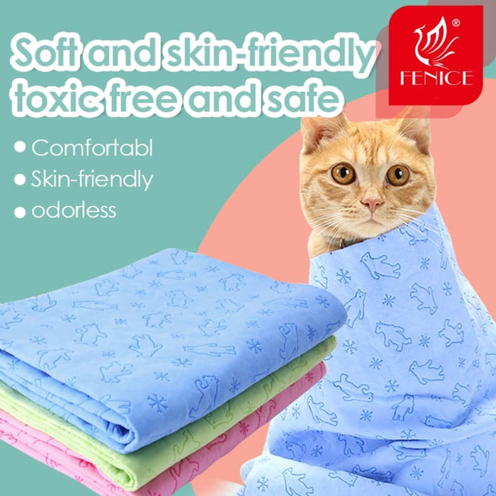 Pet Bath Towel Soft Lint-free Dogs Cats Towels Absorbent