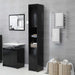 Bathroom Cabinet Black 30x30x183.5 Cm Engineered Wood Nbxlib