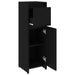 Bathroom Cabinet Black 30x30x95 Cm Chipboard Nbxllo