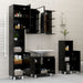 Bathroom Cabinet Black 30x30x95 Cm Chipboard Nbxlol