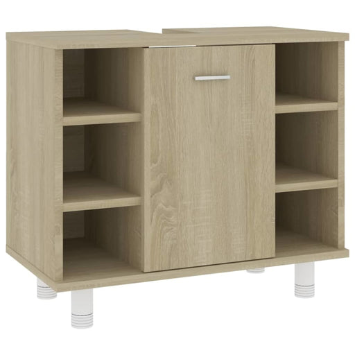 Bathroom Cabinet Sonoma Oak 60x32x53,5 Cm Chipboard Nbxltl