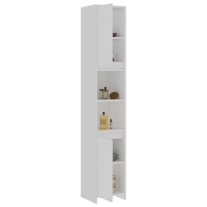 Bathroom Cabinet White 30x30x183.5 Cm Engineered Wood Nbxllk