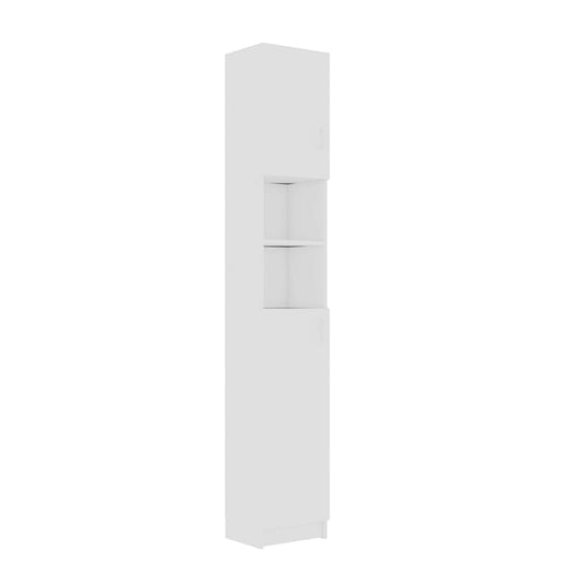 Bathroom Cabinet White 32x25.5x190 Cm Chipboard Nbxnil