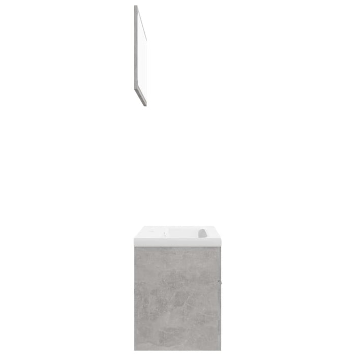 Bathroom Furniture Set Concrete Grey Chipboard Tbibnkl