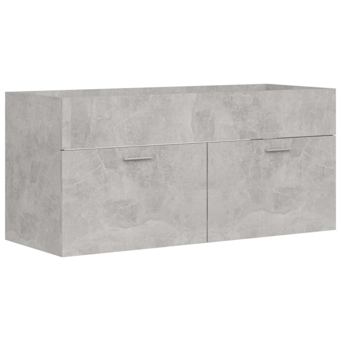 Bathroom Furniture Set Concrete Grey Chipboard Tbibnkl