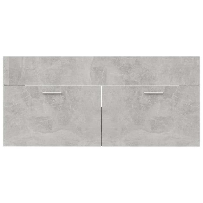 Bathroom Furniture Set Concrete Grey Chipboard Tbibnkl