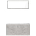 Bathroom Furniture Set Concrete Grey Chipboard Tbibnkl