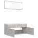 Bathroom Furniture Set Concrete Grey Chipboard Tbibnkl