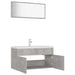 Bathroom Furniture Set Concrete Grey Chipboard Tbibnni