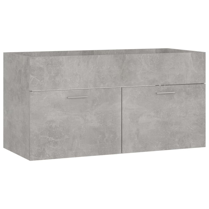 Bathroom Furniture Set Concrete Grey Chipboard Tbibnni