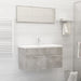 Bathroom Furniture Set Concrete Grey Chipboard Tbibnni