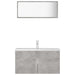 Bathroom Furniture Set Concrete Grey Chipboard Tbibnni