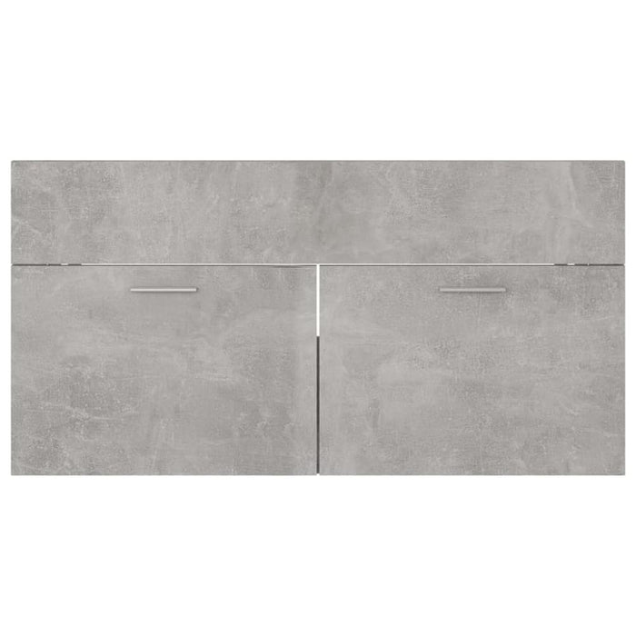 Bathroom Furniture Set Concrete Grey Chipboard Tbibnni