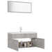 Bathroom Furniture Set Concrete Grey Chipboard Tbibnni