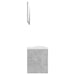 Bathroom Furniture Set Concrete Grey Chipboard Tbiolol