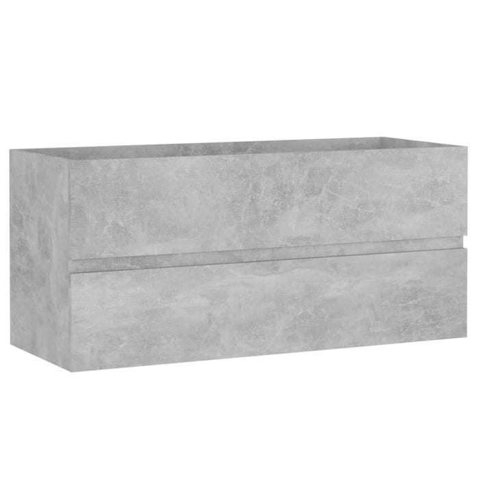 Bathroom Furniture Set Concrete Grey Chipboard Tbiolol