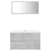 Bathroom Furniture Set Concrete Grey Chipboard Tbiopkn