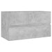 Bathroom Furniture Set Concrete Grey Chipboard Tbiopkn