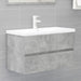 Bathroom Furniture Set Concrete Grey Chipboard Tbiopkn