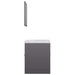 Bathroom Furniture Set Glossy Look Grey Chipboard Tbibnla