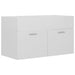 Bathroom Furniture Set Glossy Look White Chipboard Tbibnnb