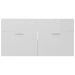 Bathroom Furniture Set Glossy Look White Chipboard Tbibnnk