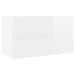 Bathroom Furniture Set Glossy Look White Chipboard Tbiolbb