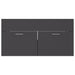 Bathroom Furniture Set Grey Chipboard Tbibnnp