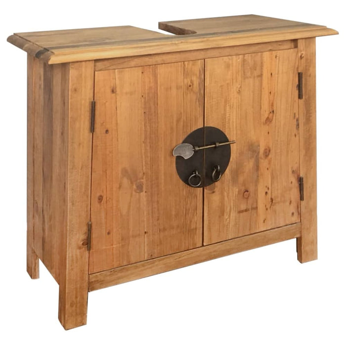 Bathroom Furniture Set Recycled Solid Pinewood Xalbab