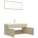 Bathroom Furniture Set Sonoma Oak Chipboard Tbibnkp