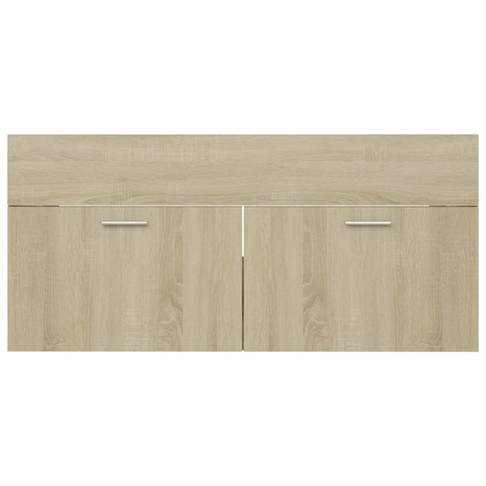 Bathroom Furniture Set Sonoma Oak Chipboard Tbibnkp