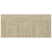 Bathroom Furniture Set Sonoma Oak Chipboard Tbibnkp