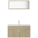 Bathroom Furniture Set Sonoma Oak Chipboard Tbibnnl