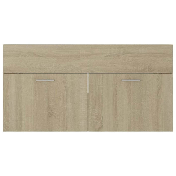 Bathroom Furniture Set Sonoma Oak Chipboard Tbibnnl