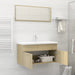 Bathroom Furniture Set Sonoma Oak Chipboard Tbibnnl