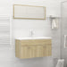 Bathroom Furniture Set Sonoma Oak Chipboard Tbibnnl