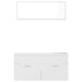 Bathroom Furniture Set White Chipboard Tbibnkx