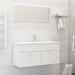 Bathroom Furniture Set White Chipboard Tbibnkx