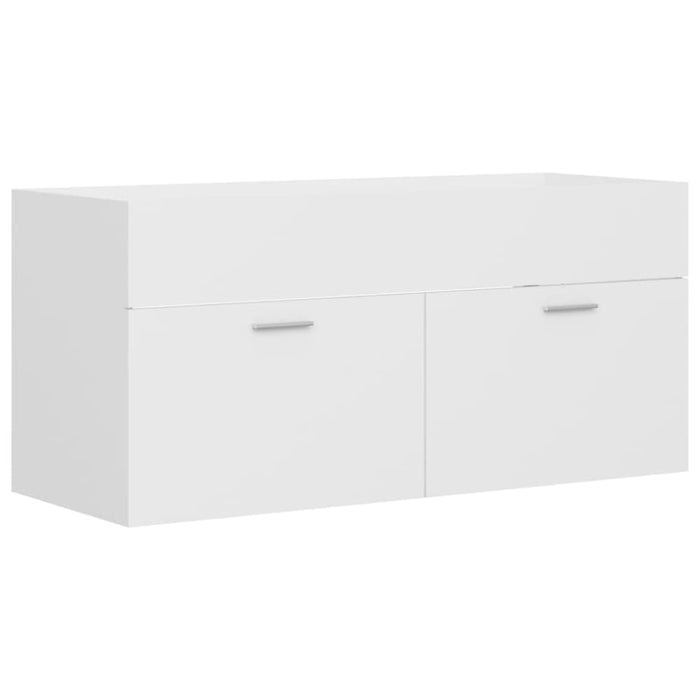 Bathroom Furniture Set White Chipboard Tbibnkx