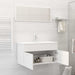 Bathroom Furniture Set White Chipboard Tbibnnt