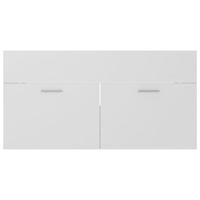 Bathroom Furniture Set White Chipboard Tbibnnt