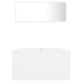 Bathroom Furniture Set White Chipboard Tbiolbt