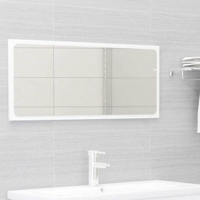 Bathroom Furniture Set White Chipboard Tbiolbt