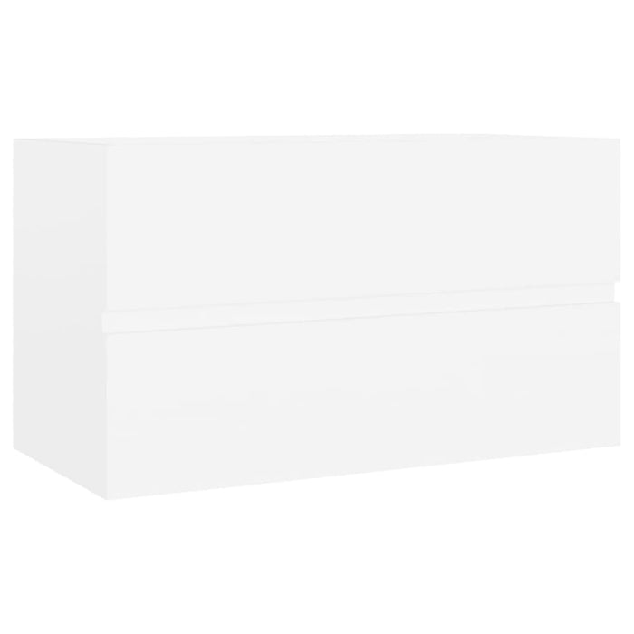 Bathroom Furniture Set White Chipboard Tbiopka