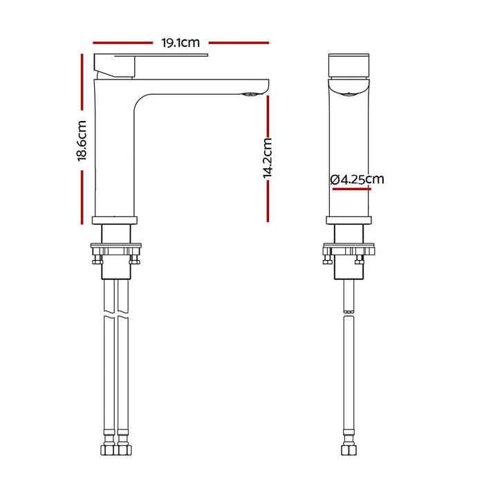 Goslash Picks Bathroom Mixer Tap Basin Taps Vanity Brass